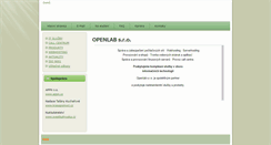 Desktop Screenshot of openlab.cz