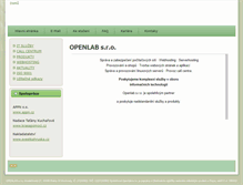 Tablet Screenshot of openlab.cz